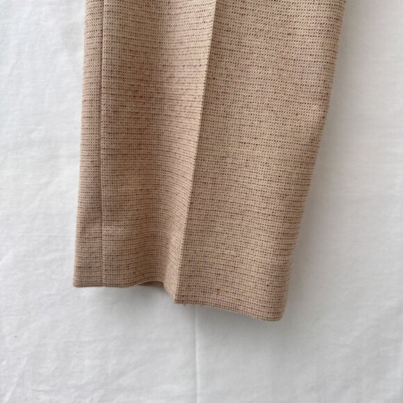 TseSay Womens Pants Wool Blend Beige Trousers Straight Leg Made In USA Size 10 - Picture 4 of 10